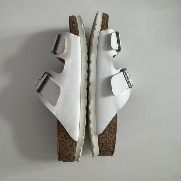 BIRKENSTOCK Arizona Sandals White Double Strap 36 5 - Picture 3 of 6